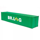 CONTAINER 40' BR.LOG VERDE ESCALA HO 1/87 FRATESCHI FRA 20755